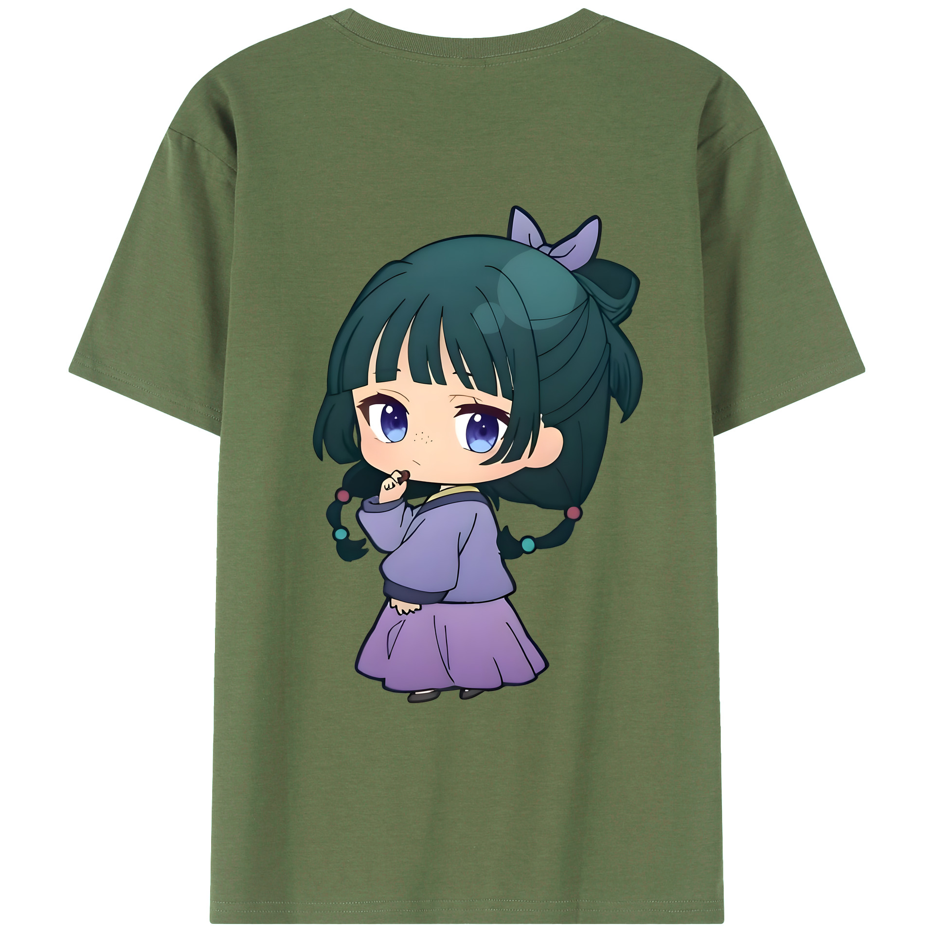 （画像用） 薬屋のひとりごと The Apothecary Diaries 綿100％ メンズ半袖Tシャツ（バックプリント） 通気性